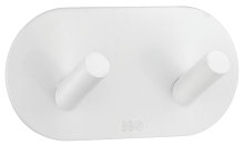 Dobbel krok selvklebende 96mm - hvit